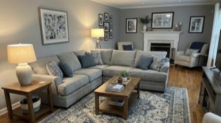 10129 Naples Ash sectional by Simmons