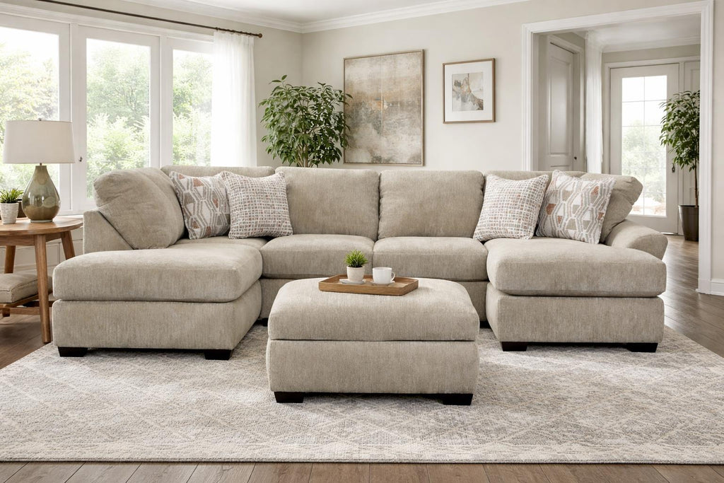 110 Embrace camel oversized Sectional