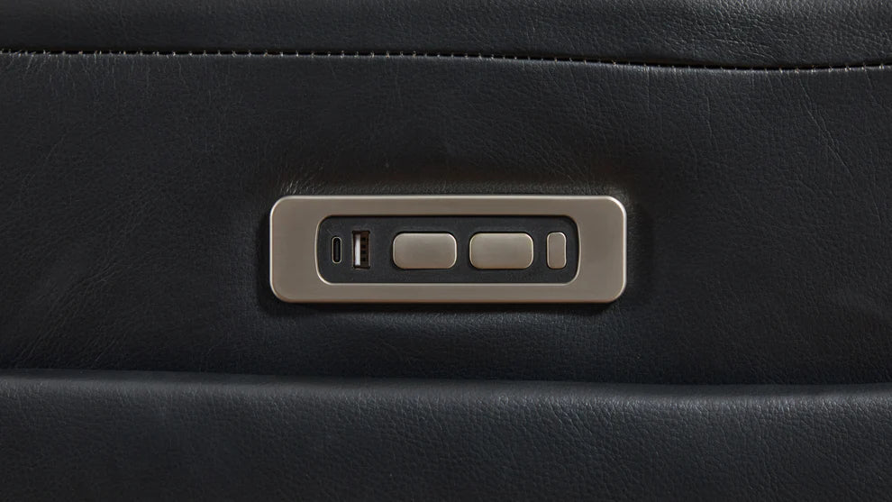 S681 Modern Power Recliner Sectional - Black or Grey