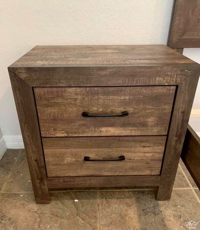 1534 Corbin Rustic Brown Bedroom Set