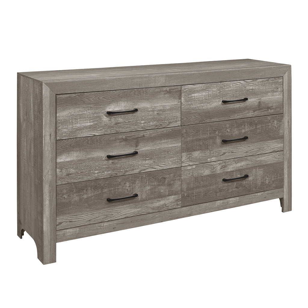 1534 Rustic Gray Bedroom Set