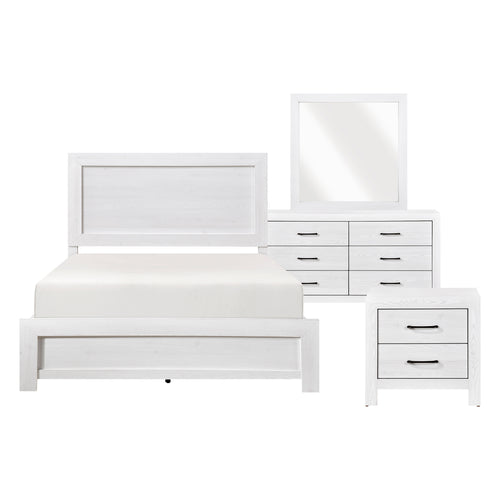 1534 Rustic White Bedroom Set