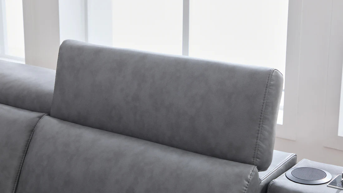 S681 Modern Power Recliner Sectional - Black or Grey