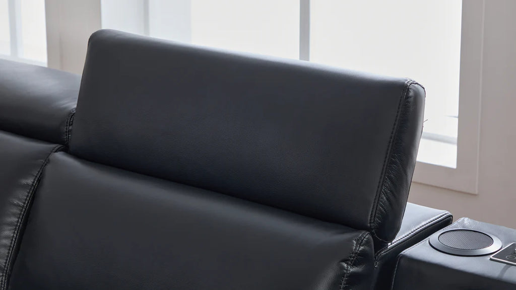 S681 Modern Power Recliner Sectional - Black or Grey