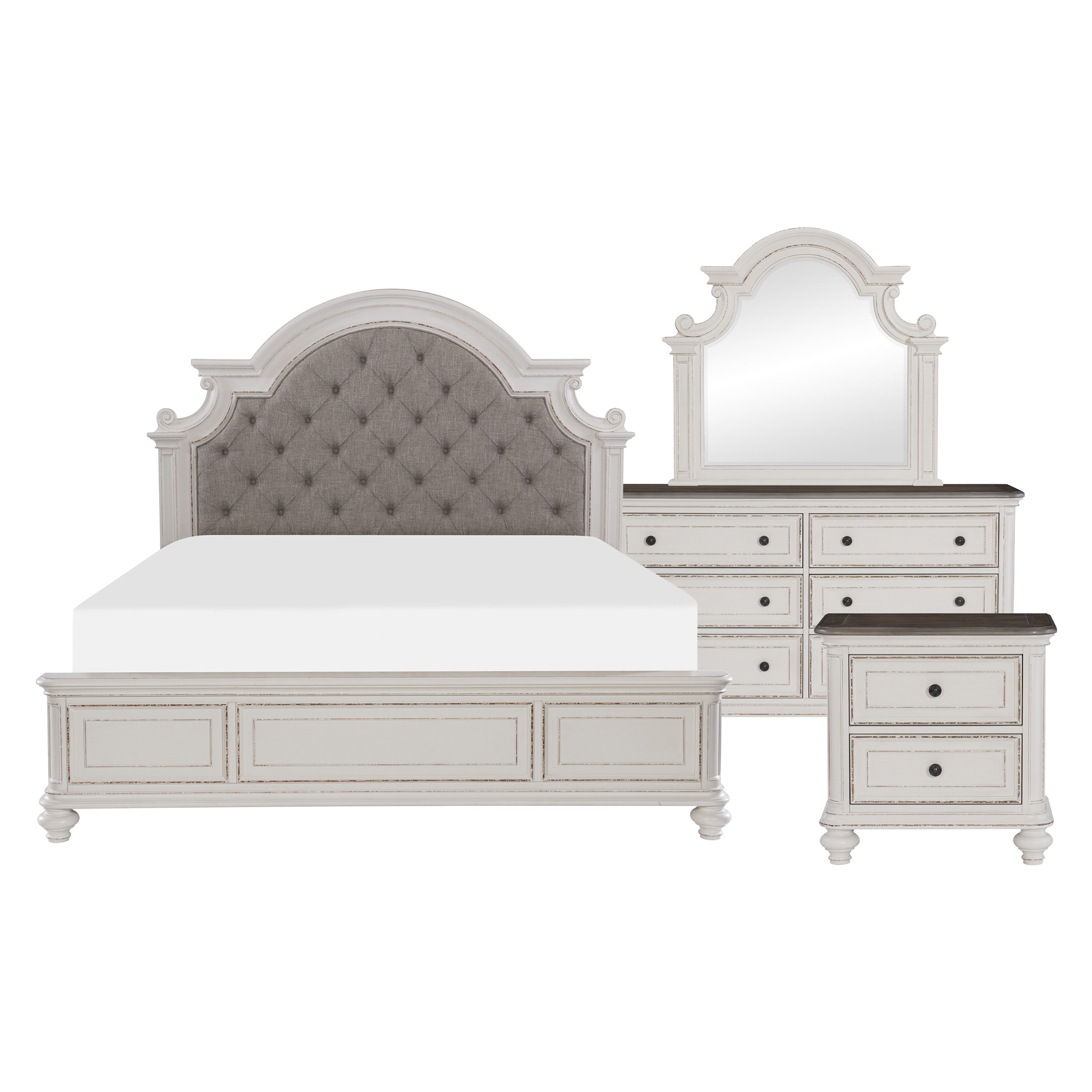 1624 Baylesford Antique White Bedroom Set