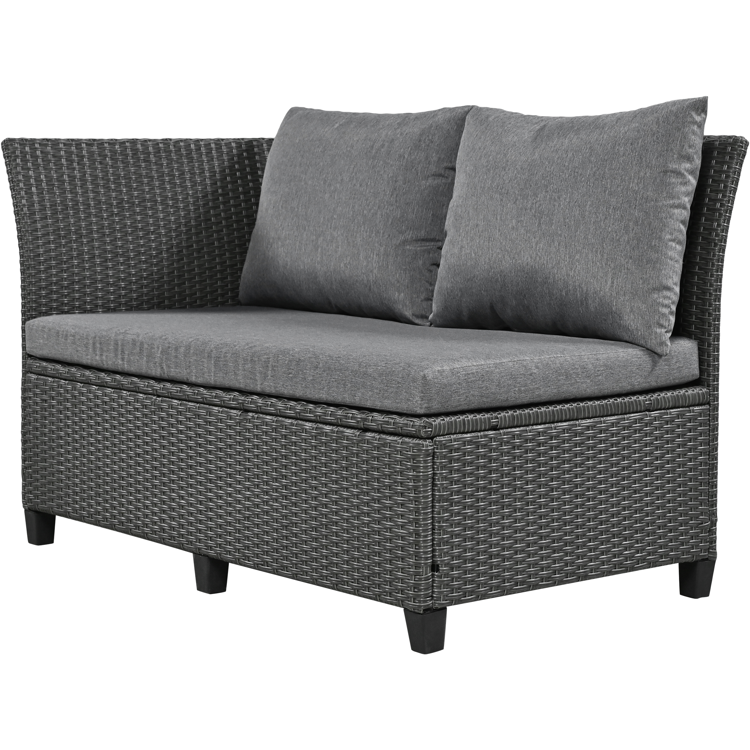 5-Piece Outdoor Patio Rattan Sofa Set