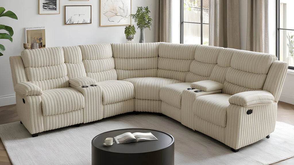 S3672 Calantha Power Reclining Sectional - Grey, Black or Cream