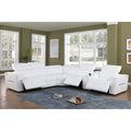 Nexus MI‑1260 Power Reclining Sectional Sofa - White, Light Blue or Brown