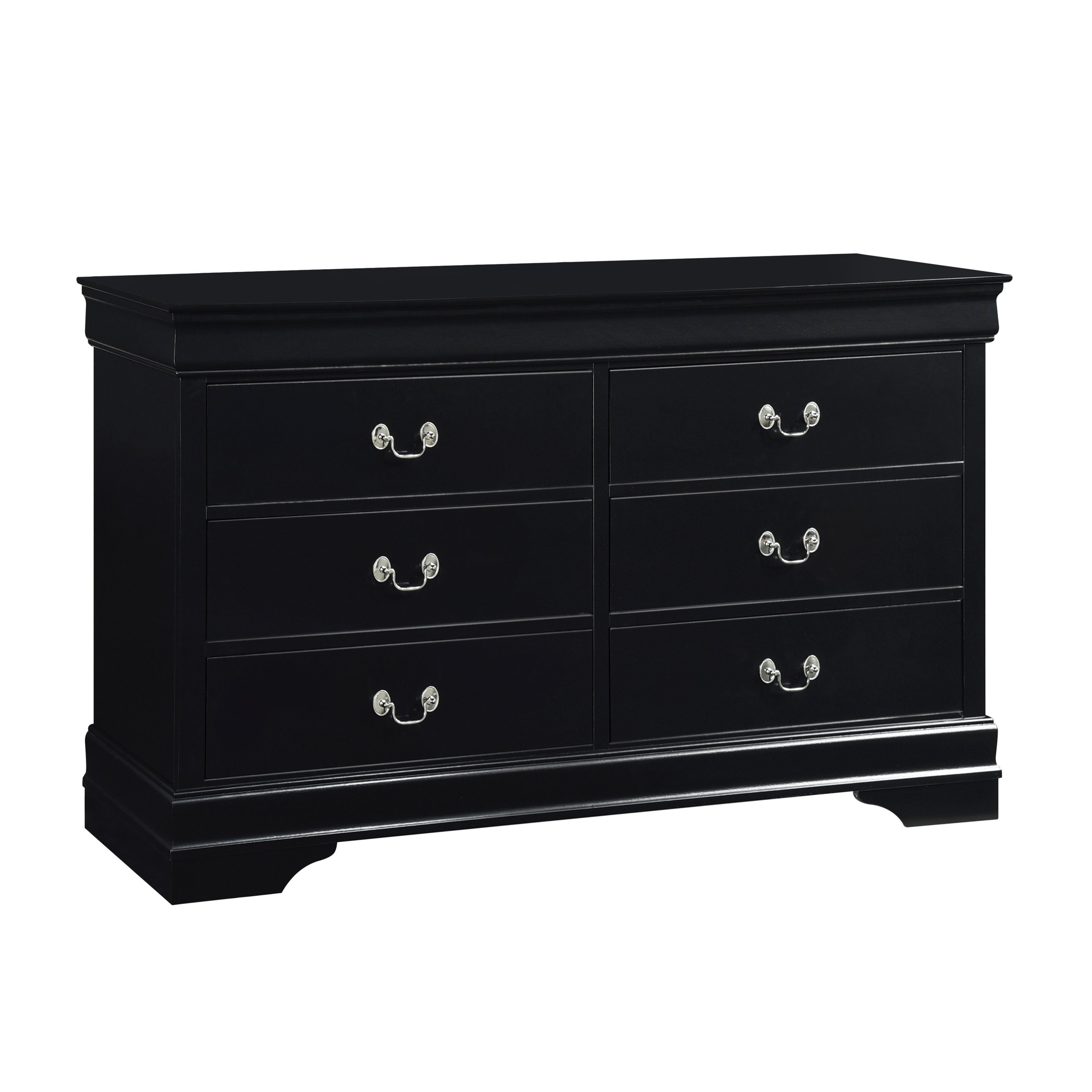 2147BK Black Sleigh Bedroom Set