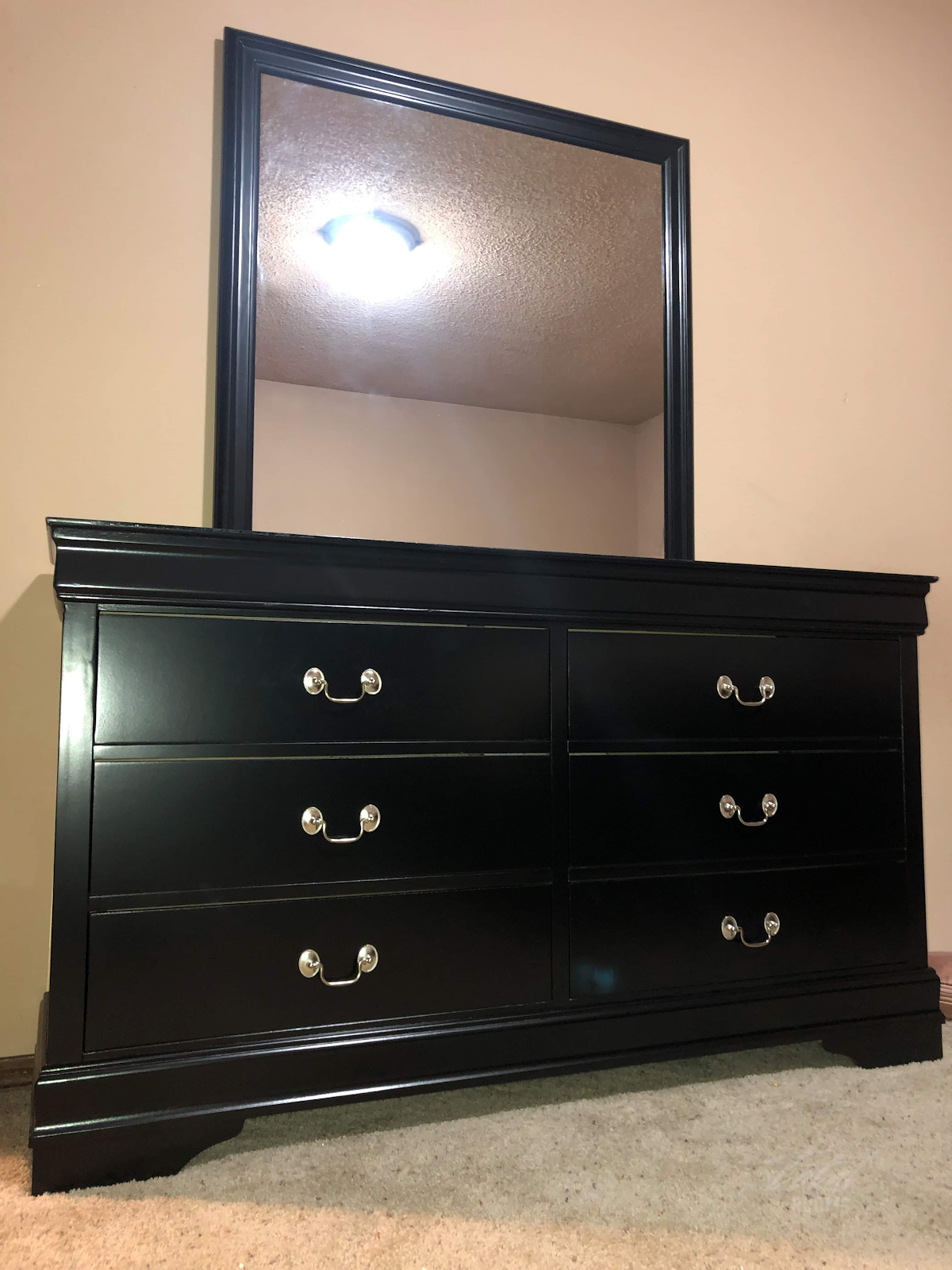 2147BK Black Sleigh Bedroom Set