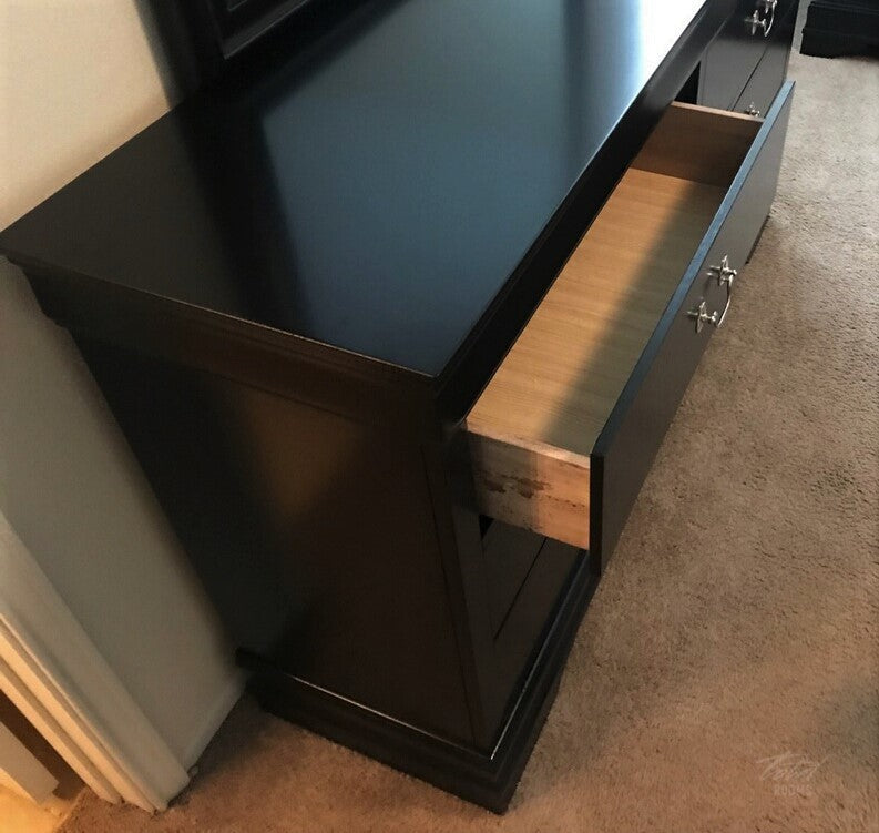 2147BK Black Sleigh Bedroom Set