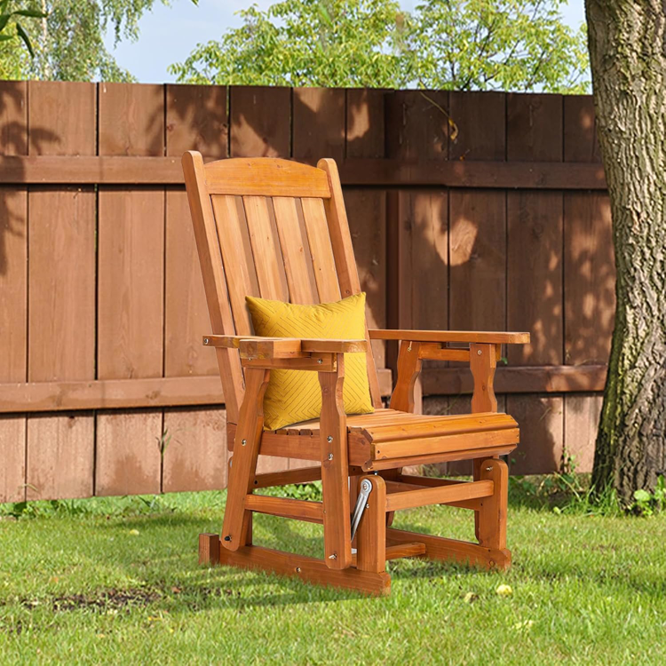38634594 Outdoor Glider Chair Natural
