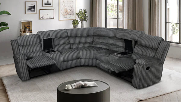 S3672 Calantha Power Reclining Sectional - Grey, Black or Cream