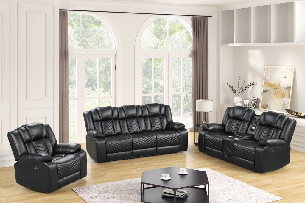 Ace Black - 3PC Reclining Set