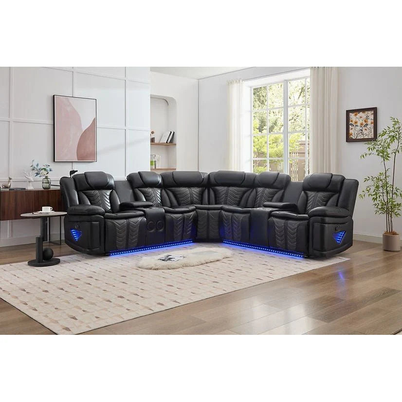 Innova S2025 Power Recliner Sectional - Grey or Black