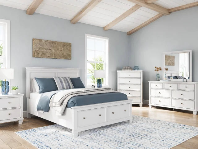 Ashley Fortman B680 5pc bedroom set White