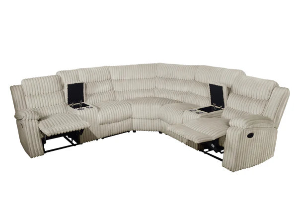 S3672 Calantha Power Reclining Sectional - Grey, Black or Cream
