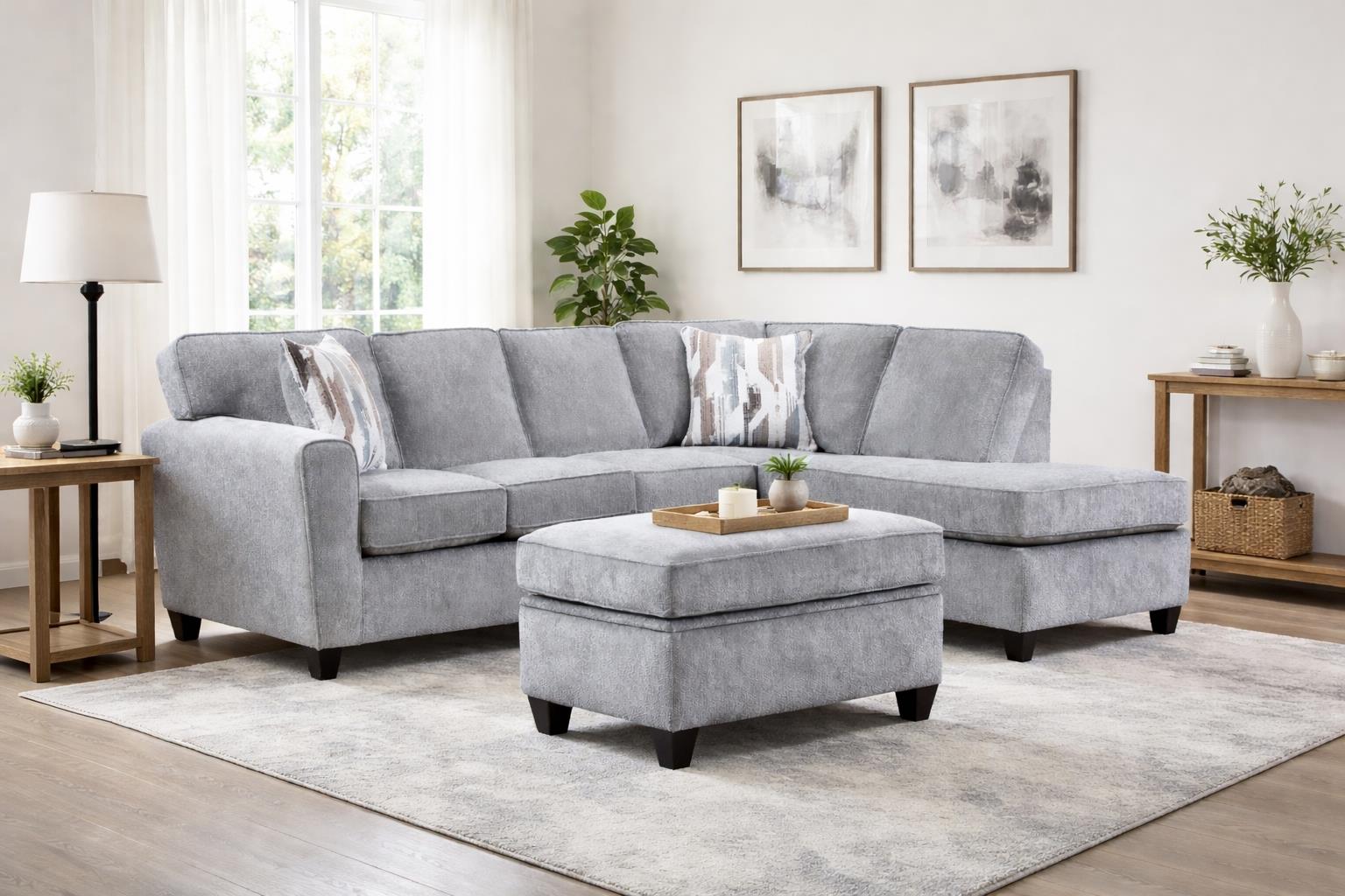 3100 Hero Lead Grey Sectional