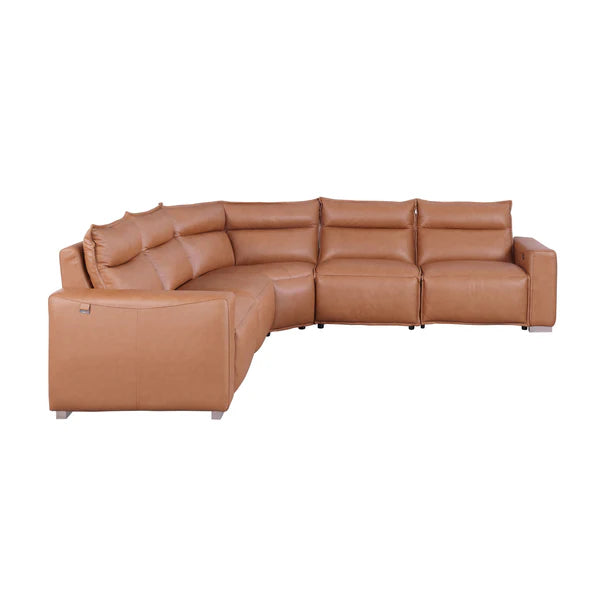 S2025 Innova Recliner Sectional - Camel, Beige or grey