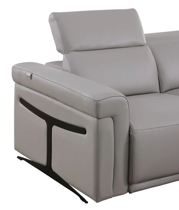 Lucca MI-1112 6-Piece Sectional Sofa - Light Grey