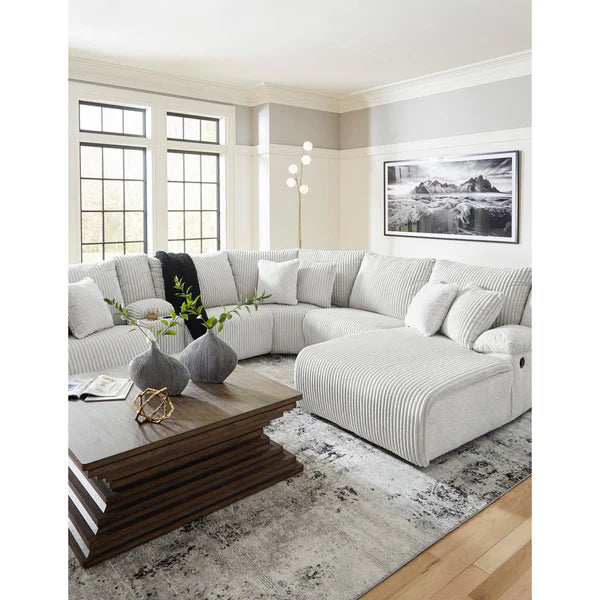 Ashley 92706 Top Tier 6‑Piece Reclining Sectional - Fossil