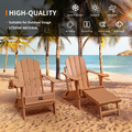30in Back-Adjustable Folding Chairs Teak