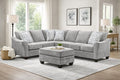 4800 Charity Platinum Sectional by Simmons