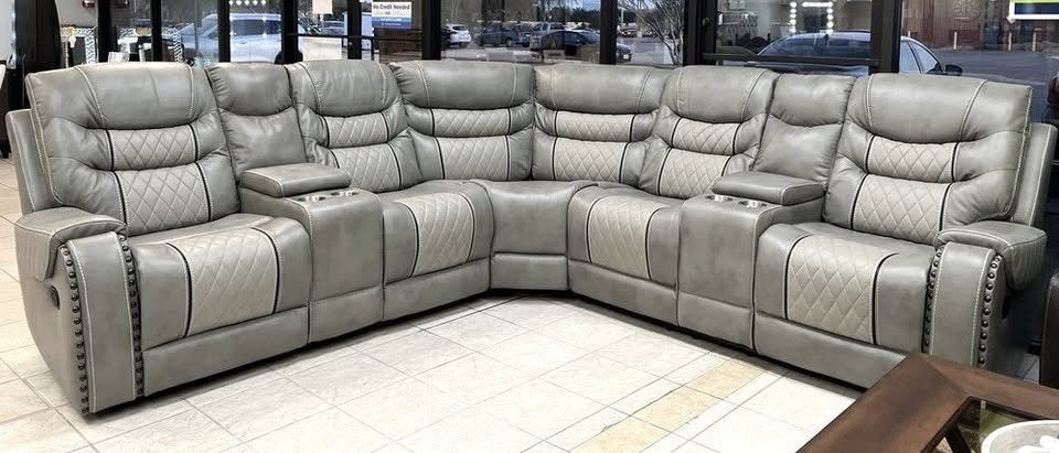 Jordan 1 Two tone grey Reclining Sectional