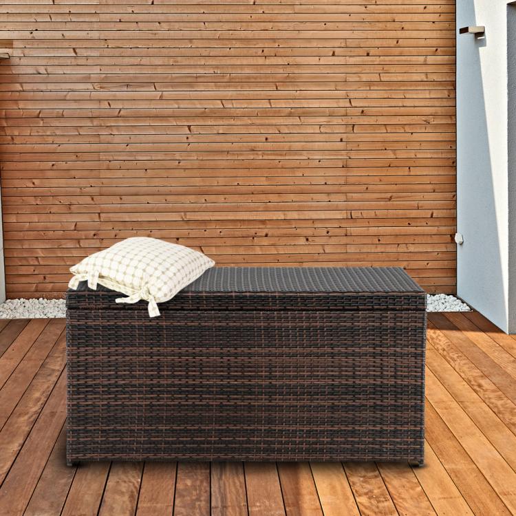 132 Gallon Extra Large Outdoor Rattan Storage Box