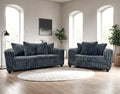 510 Charcoal Corduroy Sofa & Loveseat Set