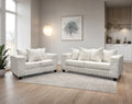 510 Cream Corduroy Sofa & Loveseat Set