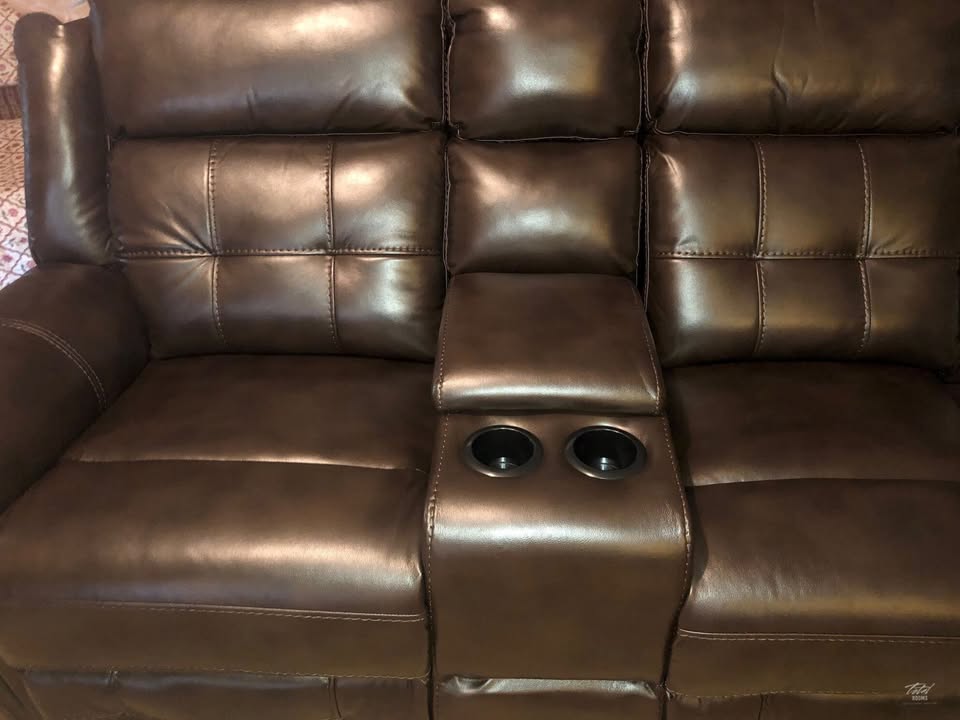 Jacob 2 Brown Modern Reclining Sectional Sofa