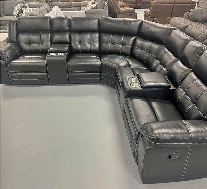 Jacob2 Black - Reclining Sectional