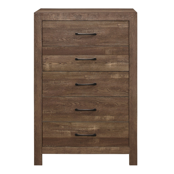 1534 Corbin Rustic Brown Bedroom Set