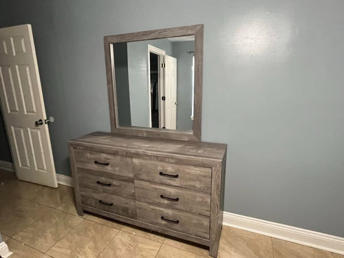 1534 Rustic Gray Bedroom Set