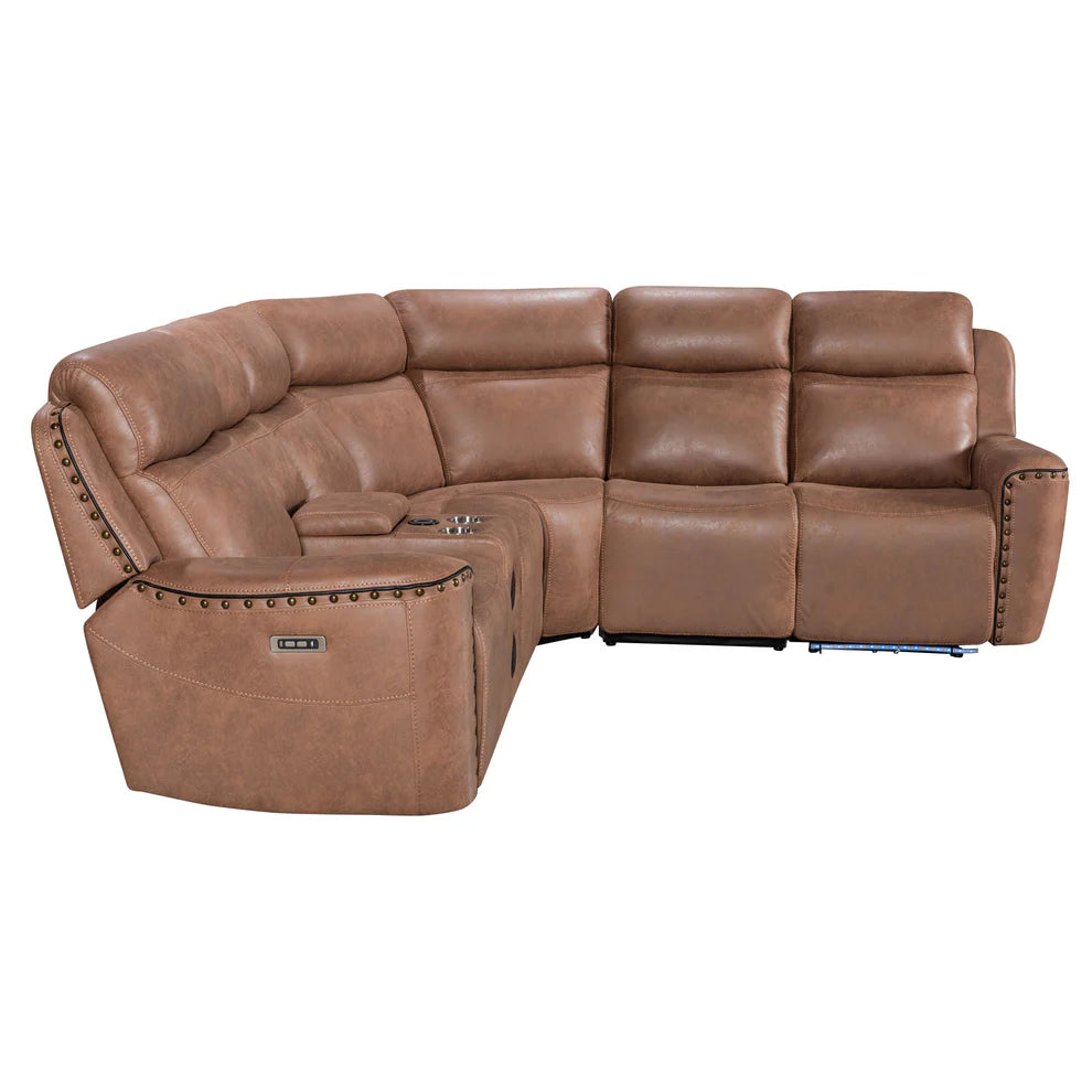 Romi S7900 Reclining Sectional Sofa - Grey or Brown