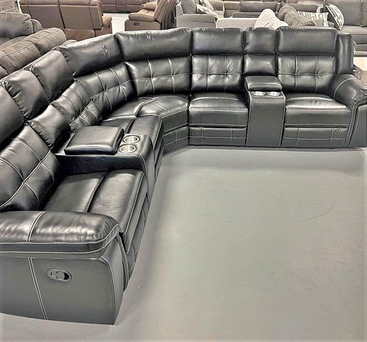 Jacob2 Black - Reclining Sectional