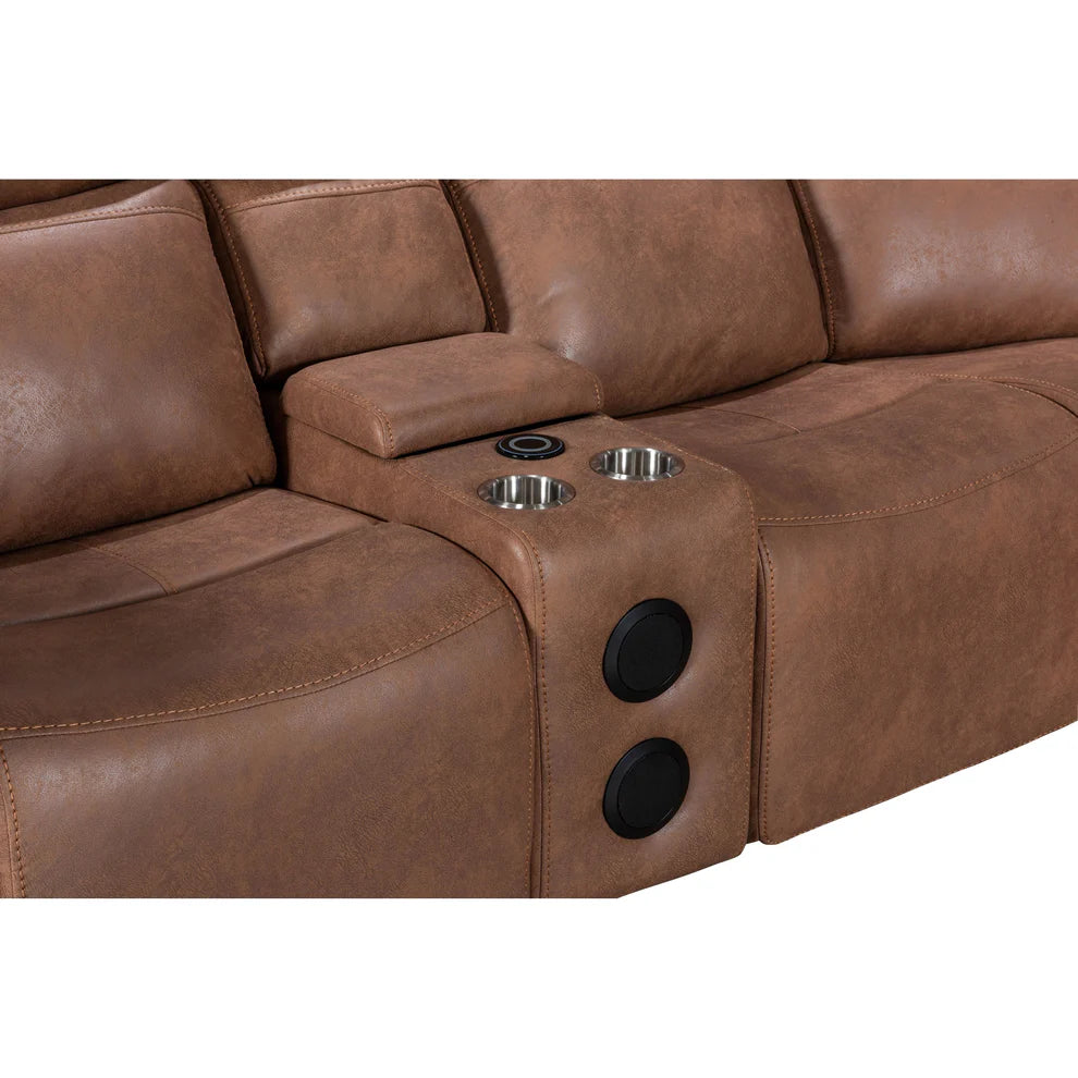 Romi S7900 Reclining Sectional Sofa - Grey or Brown