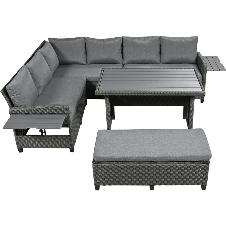 5-Piece Outdoor Patio Rattan Sofa Set