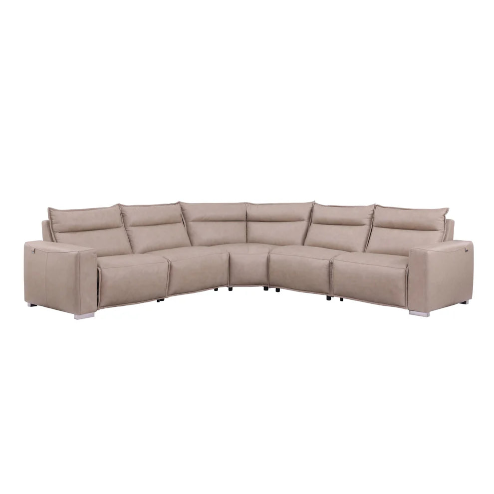 S2025 Innova Recliner Sectional - Camel, Beige or grey
