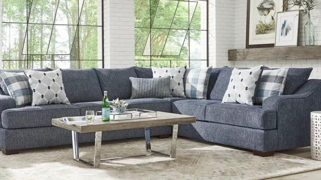 8084 Bellhaven Indigo Blue Sectional