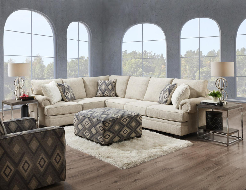 8200 Watershed Ivory sectional by Simmons