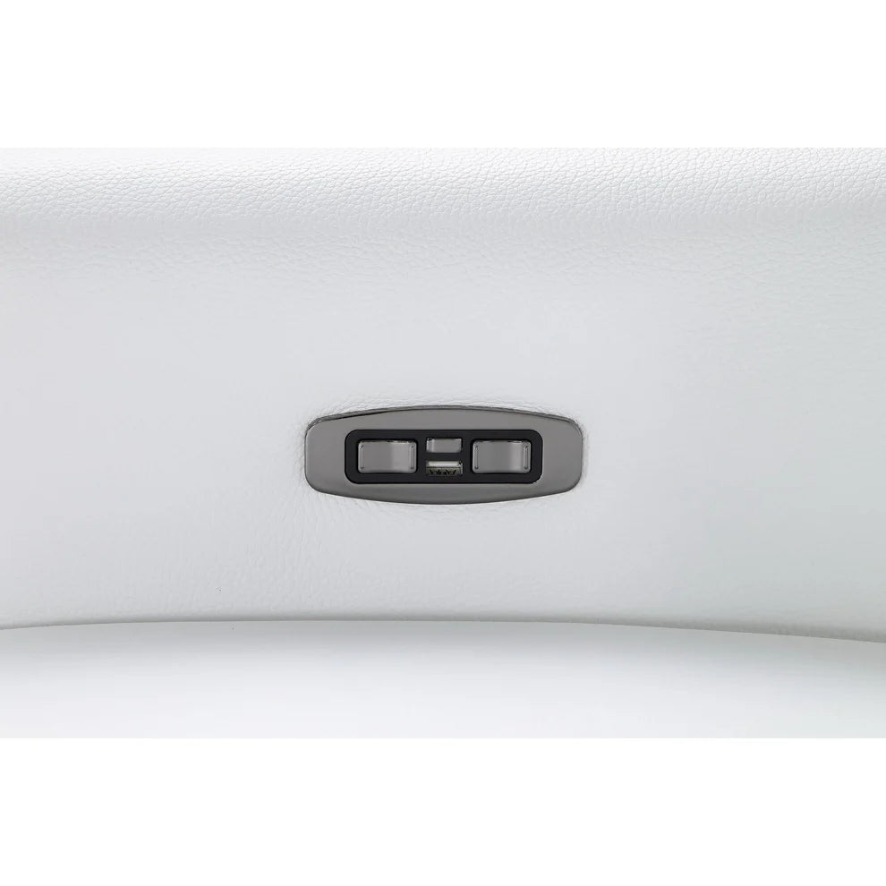 Nexus MI‑1260 Power Reclining Sectional Sofa - White, Light Blue or Brown