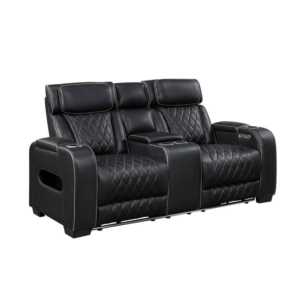Black Power Reclining 2‑Pc Set