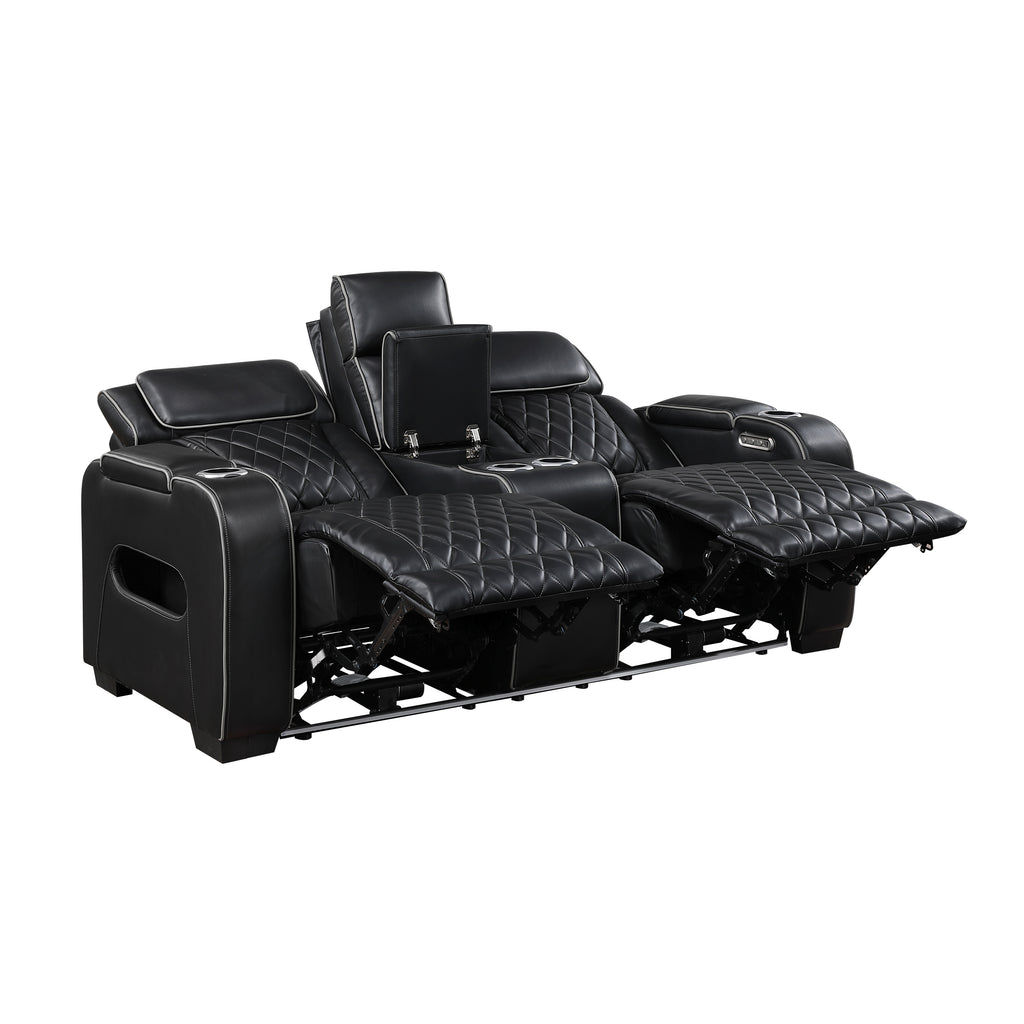 Black Power Reclining 2‑Pc Set