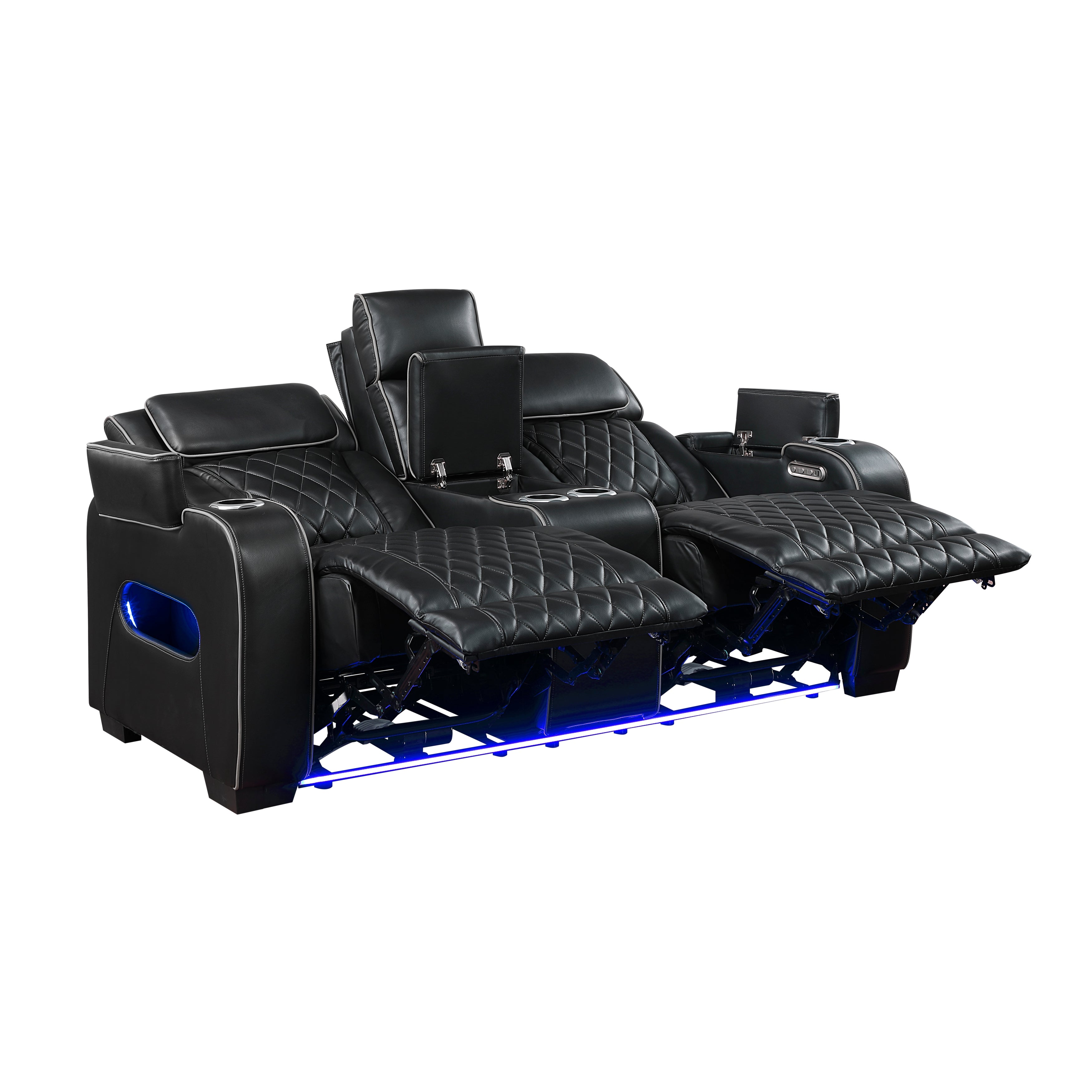 Black Power Reclining 2‑Pc Set