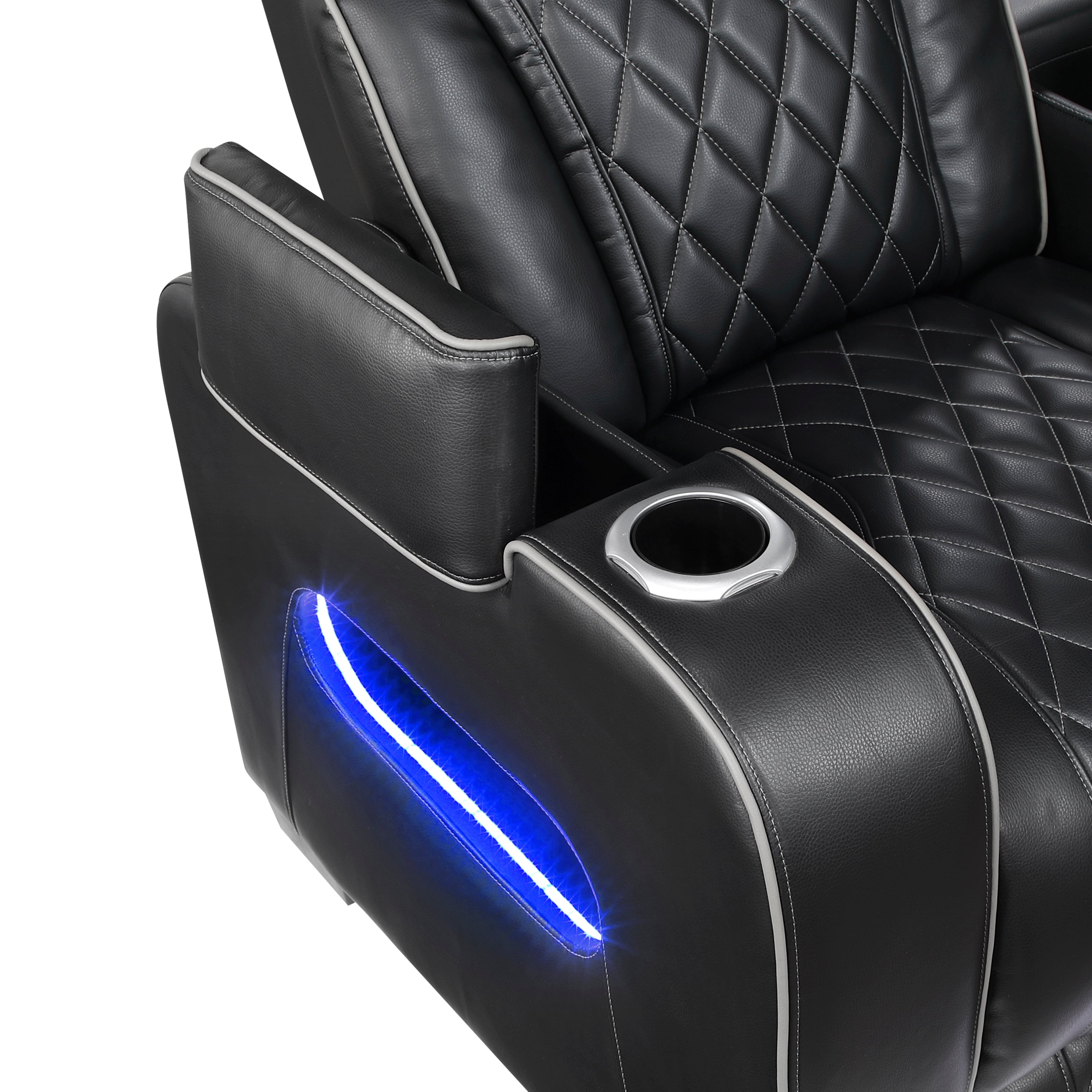 Black Power Reclining 2‑Pc Set