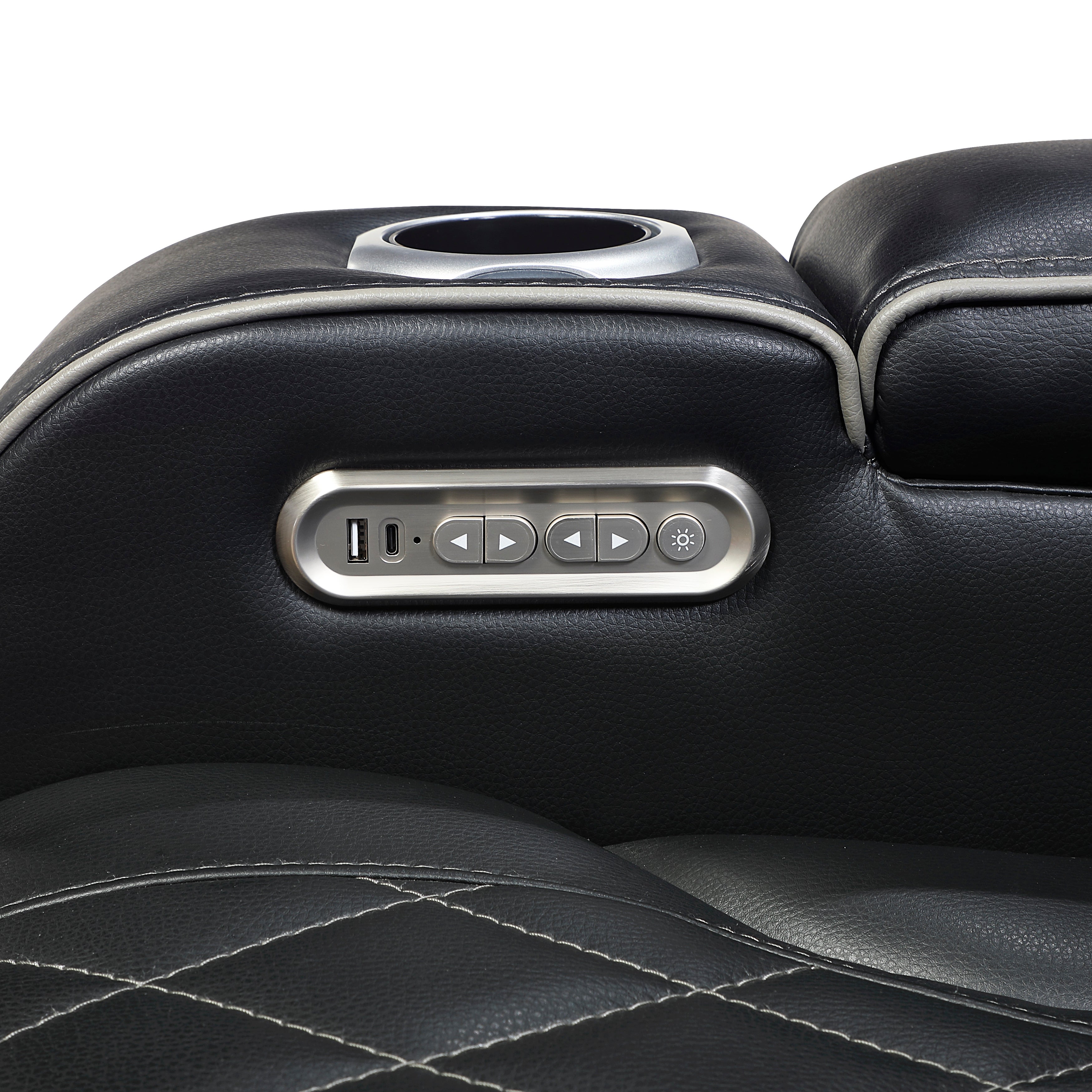 Black Power Reclining 2‑Pc Set