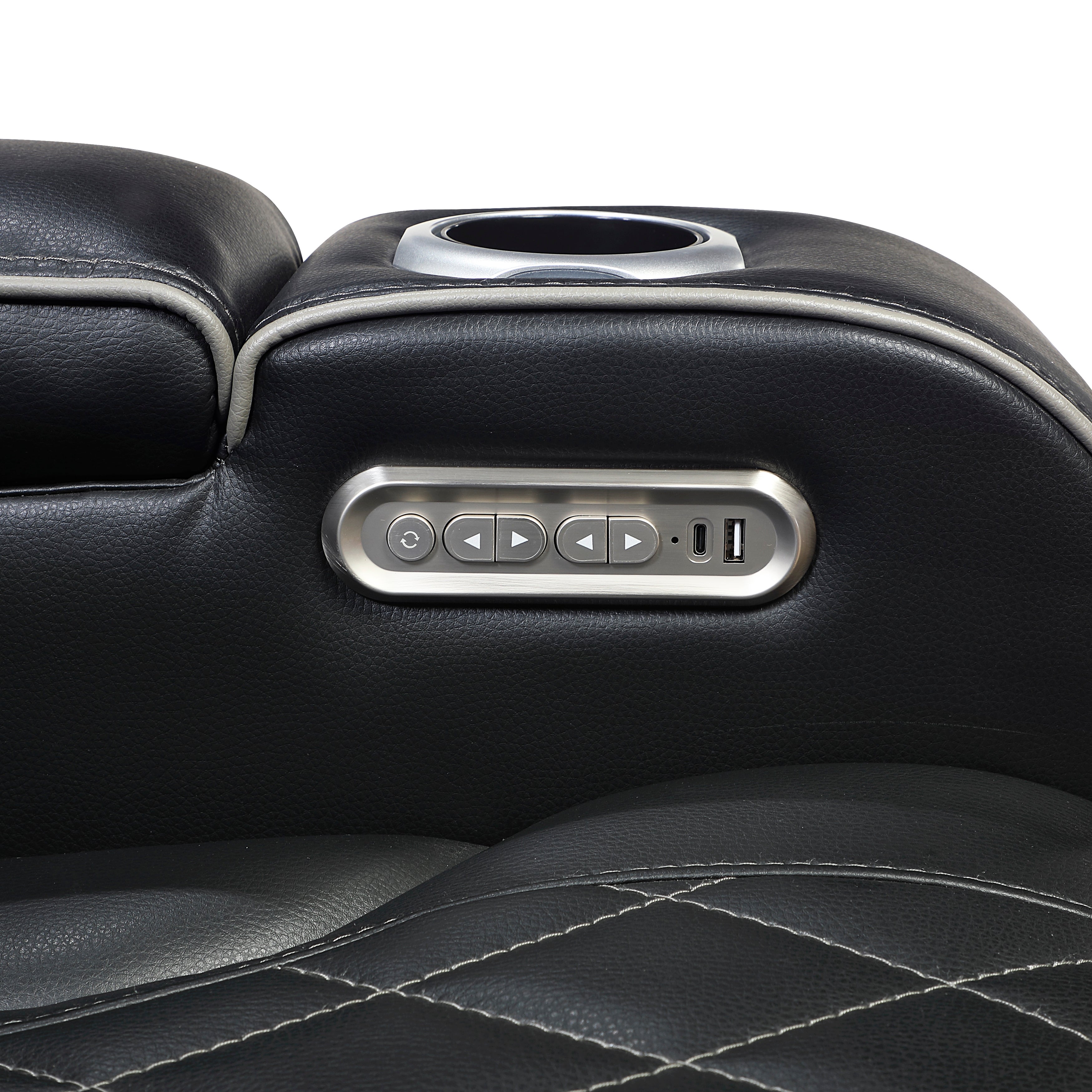 Black Power Reclining 2‑Pc Set