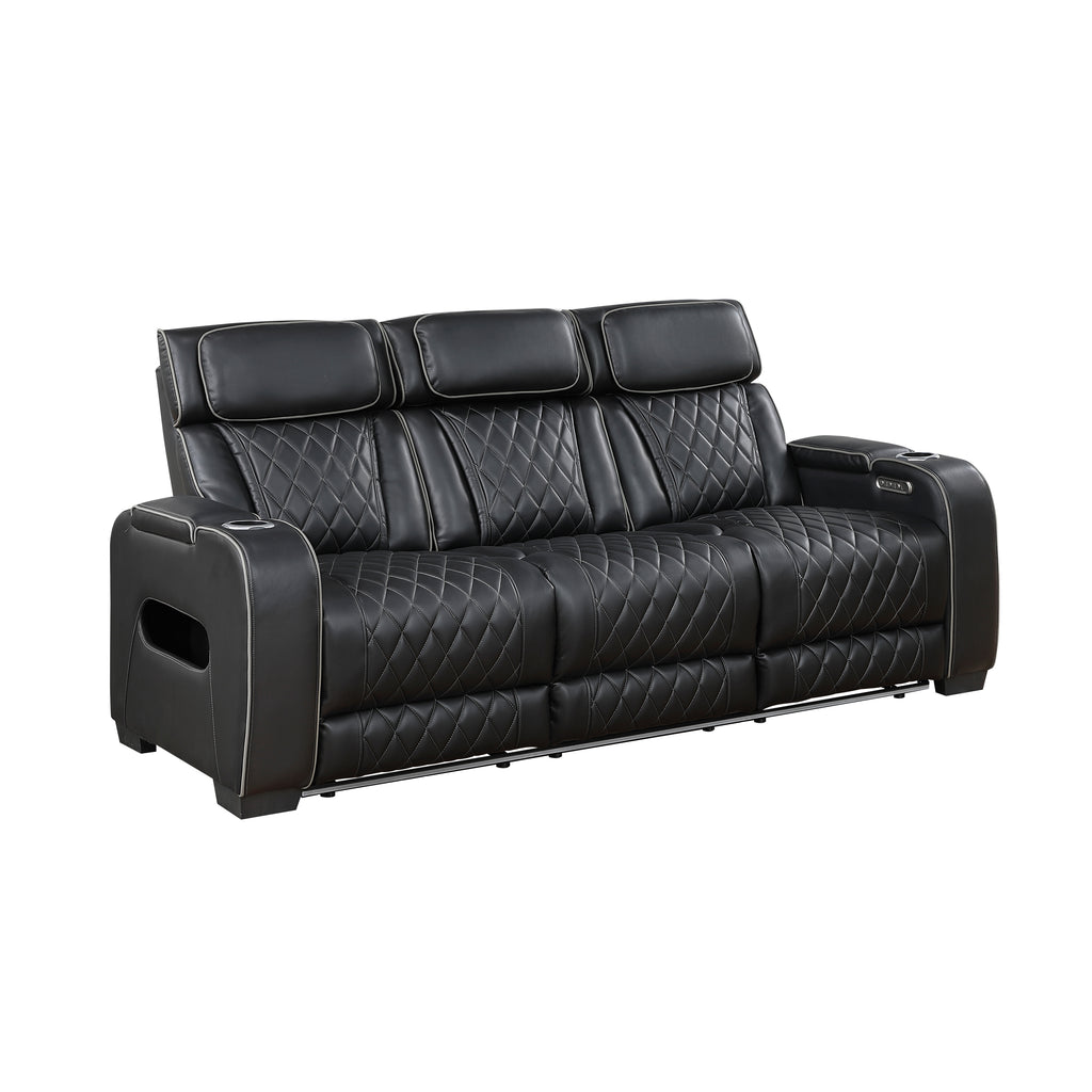 Black Power Reclining 2‑Pc Set